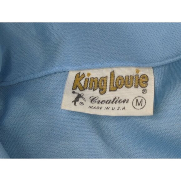 Vintage King Louie Bowling Shirt Medium Copa Lounge Palm Tree Personalized - Picture 5 of 8